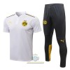 BVB Borussia Dortmund Polo da Allenamento 2022-23 Bianca per Uomo